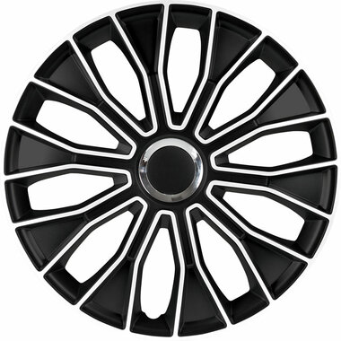 4-Delige Wieldoppenset Voltec Pro 13-inch zwart/wit