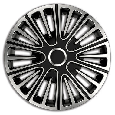 4-Delige Wieldoppenset Motion 14-inch zilver/zwart