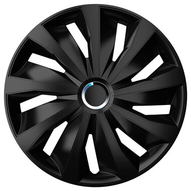 4-Delige Wieldoppenset Grip Pro 13-inch zwart